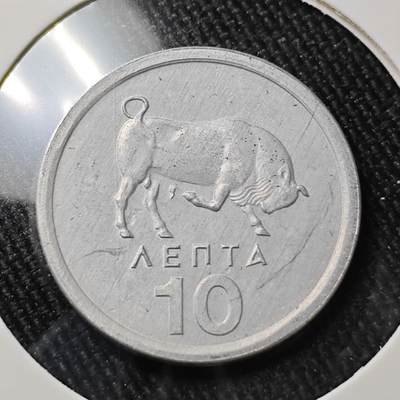 KK钱币收藏小铺 （套币 好品/批量散币 银币）专场  2月预留时间 周末发货 -  1976希腊10雷普塔 好品