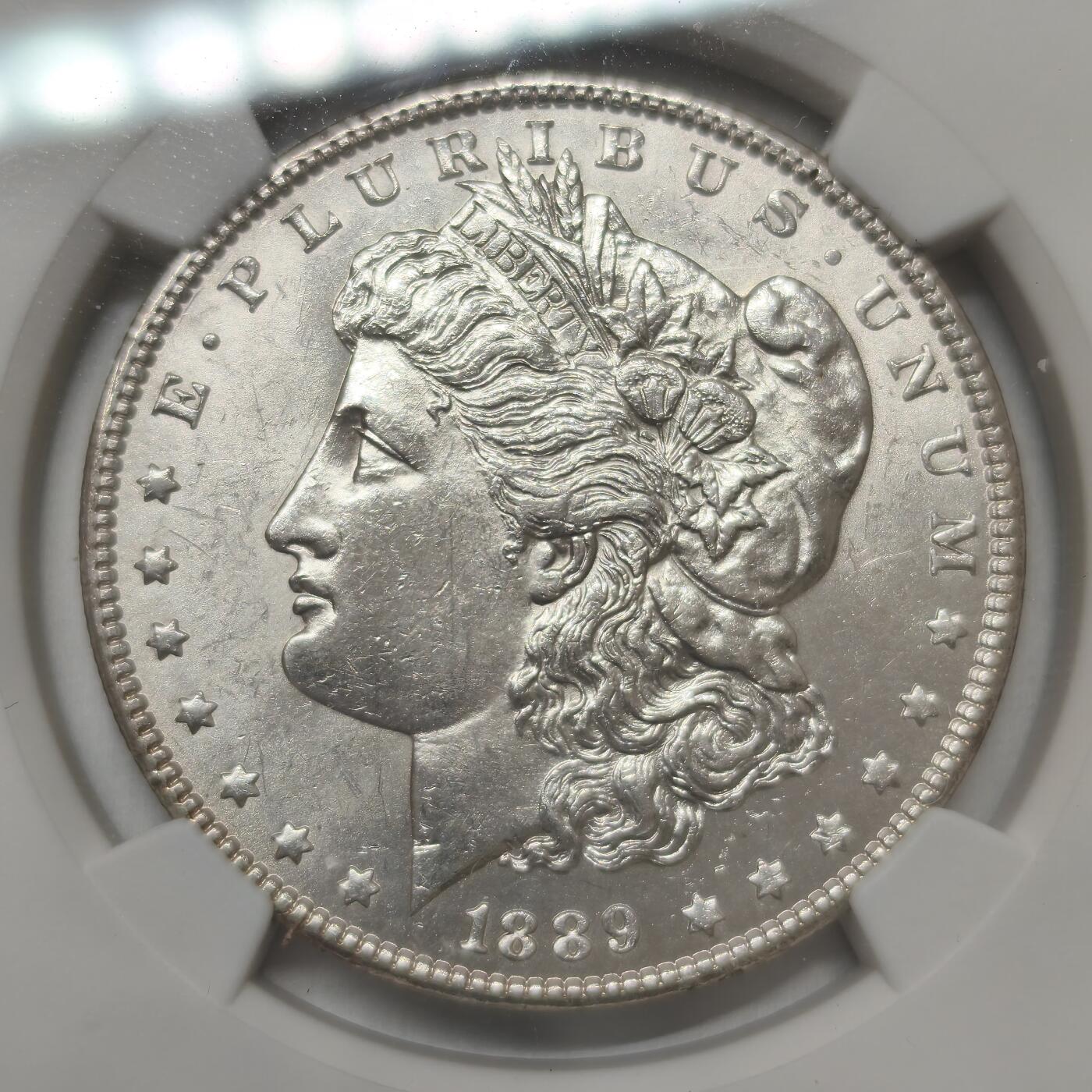 老蟹的宝藏🏴‍☠️ IV NGC UNCD 美国1889年摩根美元-严评