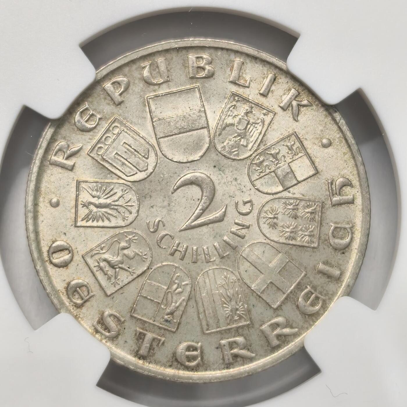 老蟹的宝藏🏴‍☠️ IV NGC MS64 奥地利1929年2先令银币
