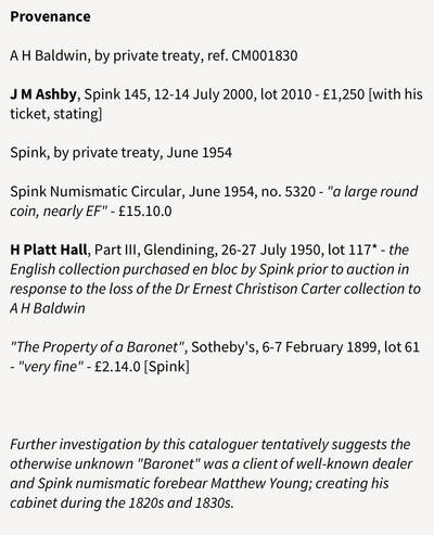  【Type 1a 首版Horseman 仅4枚评级唯一亚军 名家旧藏】英国 查理一世1625年1克朗大银币