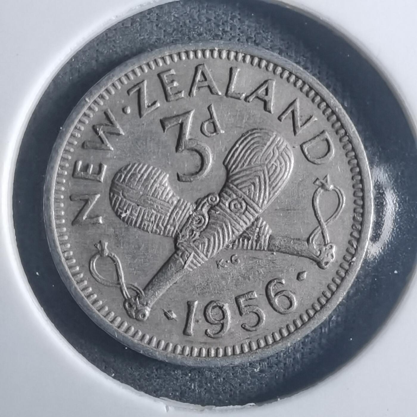 沼泽如烟--第914场 新西兰1956年3便士