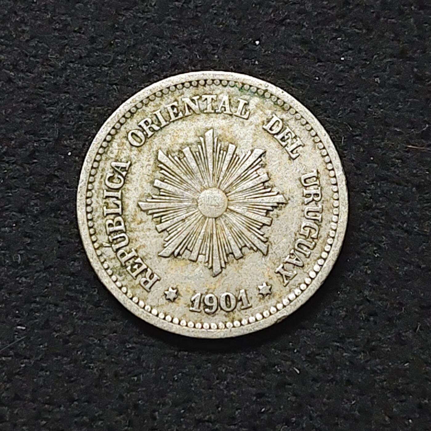 【全场包邮】纯粹捡漏拍480场（免费代拍第17场） 乌拉圭1901年2分