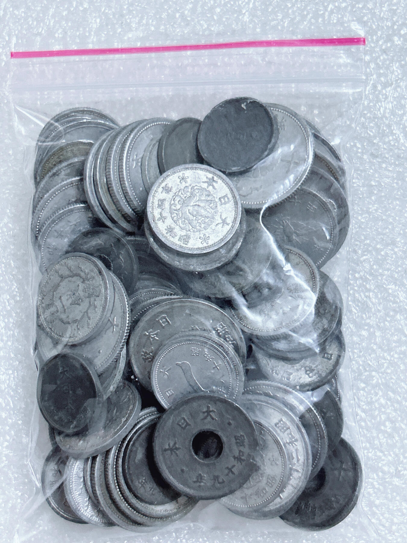 第一海外回流一元起拍收藏 散集专场  第272期 日本铝币 锡币 有重复 净重100克