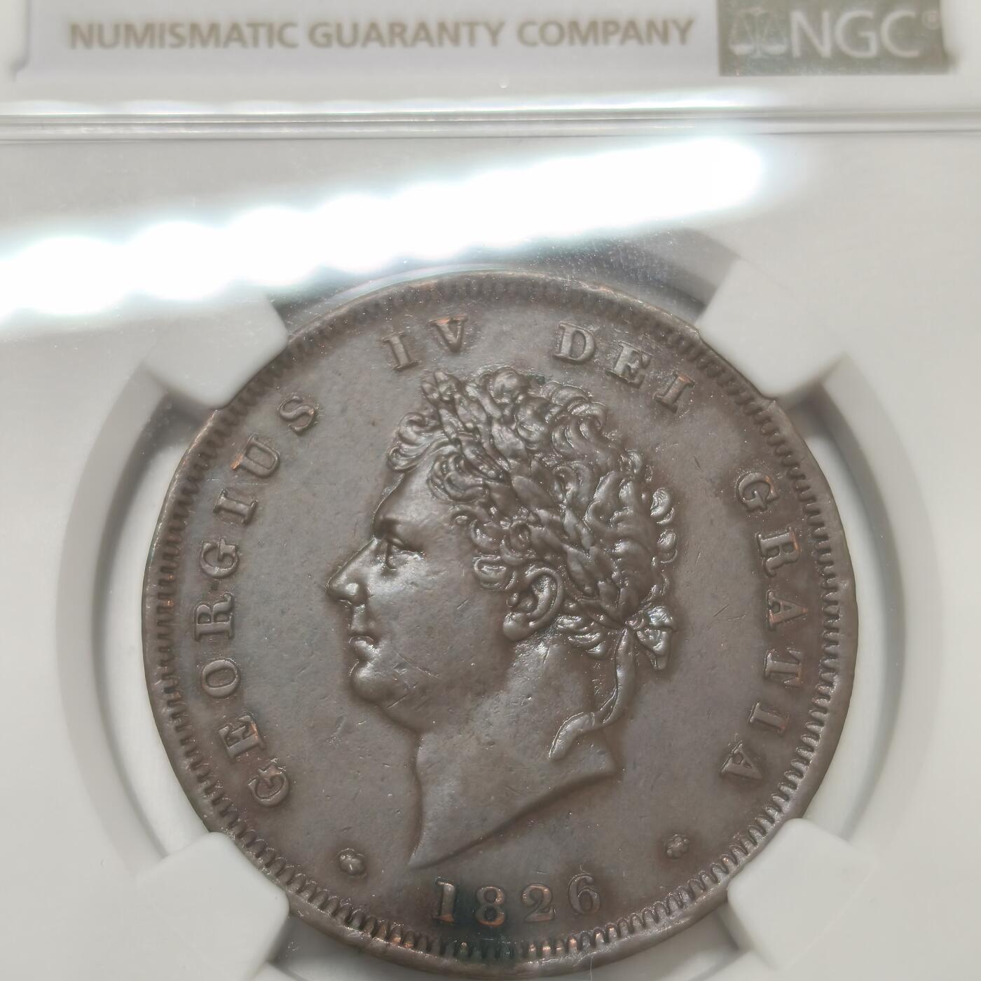 老蟹的宝藏🏴‍☠️ IV NGC AUD 英国乔治四世1826年1便士