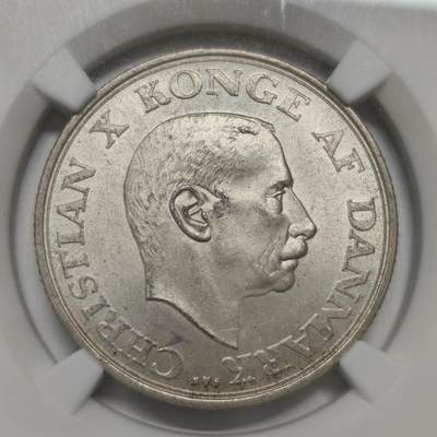 老蟹的宝藏🏴‍☠️ IV - NGC MS63 丹麦1937年2克朗银币
