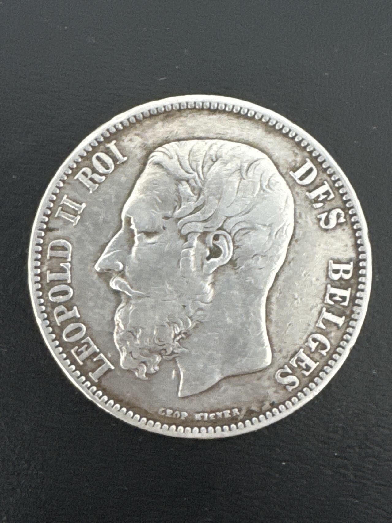 ❤️【币观天下】❤️ 第332期钱币拍卖- 2025.11.28周五晚上6点半场-长期征集拍品 比利时1873年5法郎银币