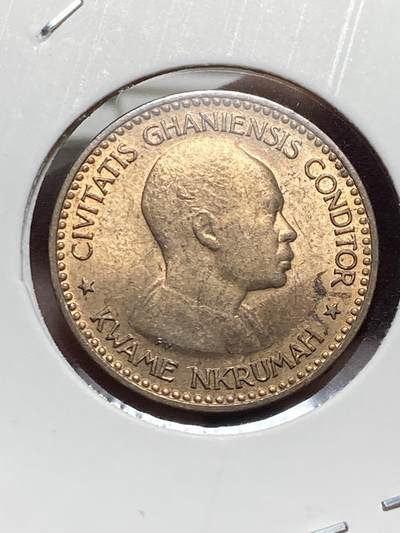 2025年第一百三十二场(总第一百五十八场）外国好品纸夹散币场(免佣金) - 少见好品–加纳🇬🇭1958单年份半便士(独立后第一套)