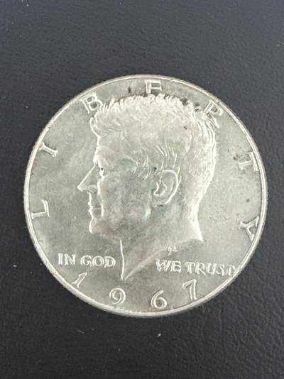 ❤️【币观天下】❤️ 第332期钱币拍卖- 2025.11.28周五晚上6点半场-长期征集拍品 - 美国1967年肯尼迪半圆银币