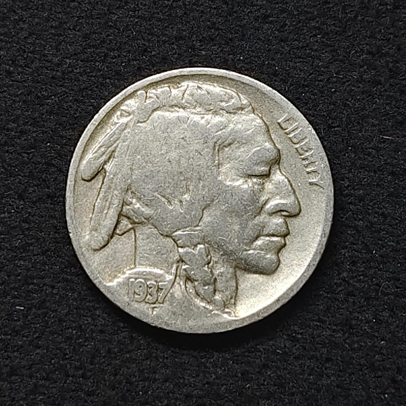 【全场包邮】纯粹捡漏拍480场（免费代拍第17场） 美国1937年野牛5分