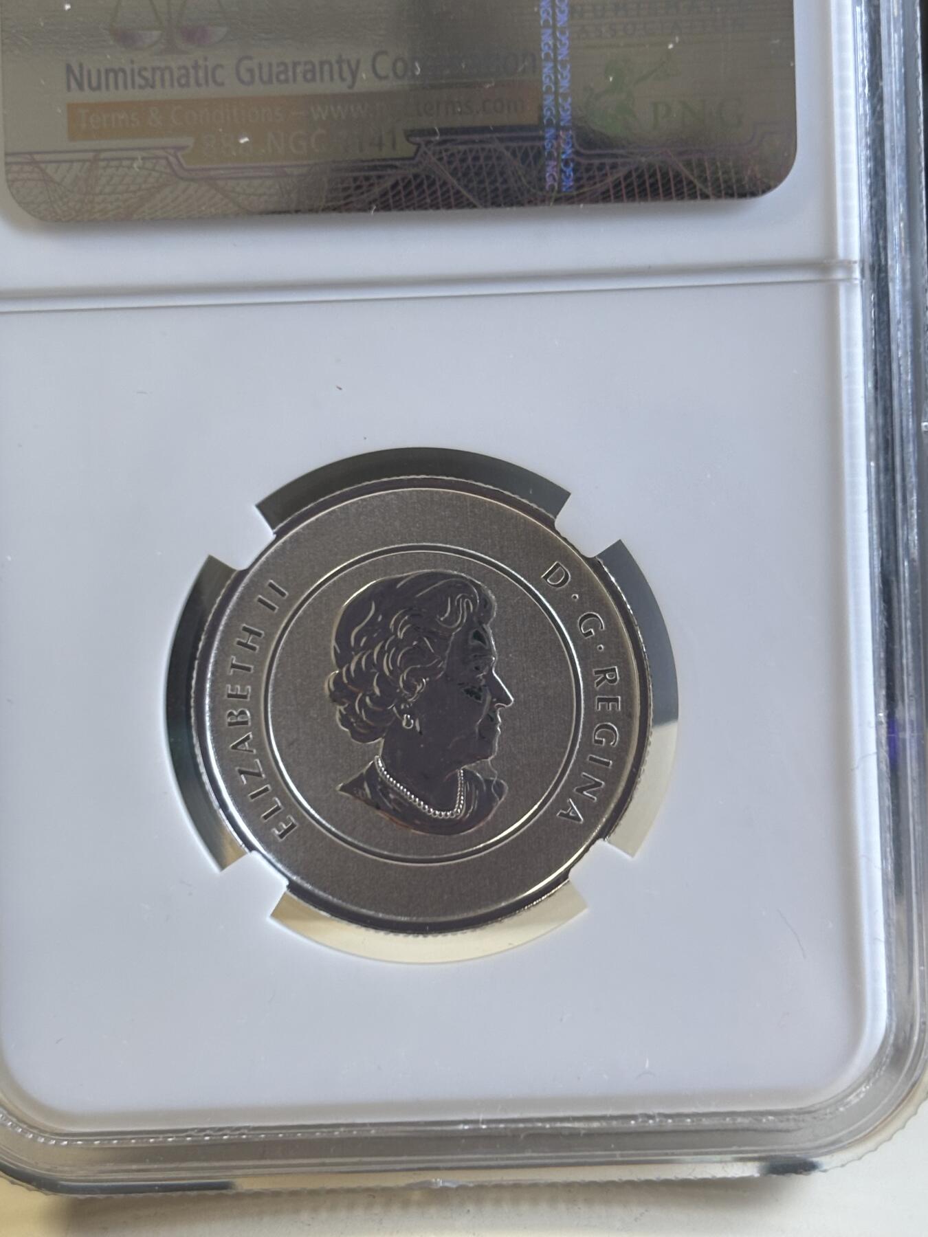 第183期拍卖 获奖银币加拿大 2011年 “20换20系列”独木舟纪念银币 NGC-SP69,7.96克，9999银，克劳斯年度最佳银币