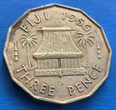 外国优质老铜币银币，周六九点倒数截拍，满百包邮，可寄存半年，喜欢朋友微信扫描二维码可直接参拍 - 斐济酋长屋3便士