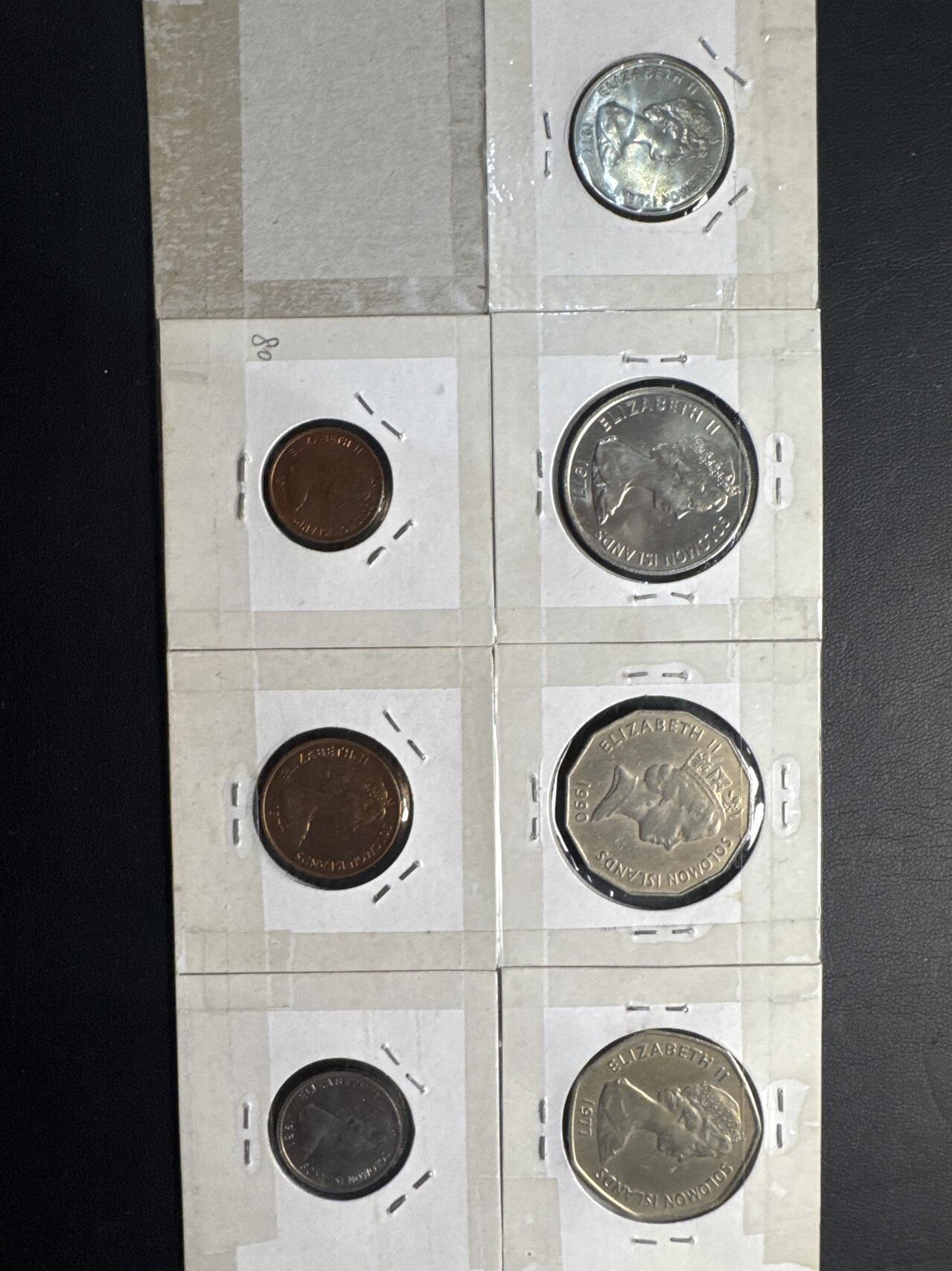 ❤️【币观天下】❤️ 第332期钱币拍卖- 2025.11.28周五晚上6点半场-长期征集拍品 所罗门群岛7枚套