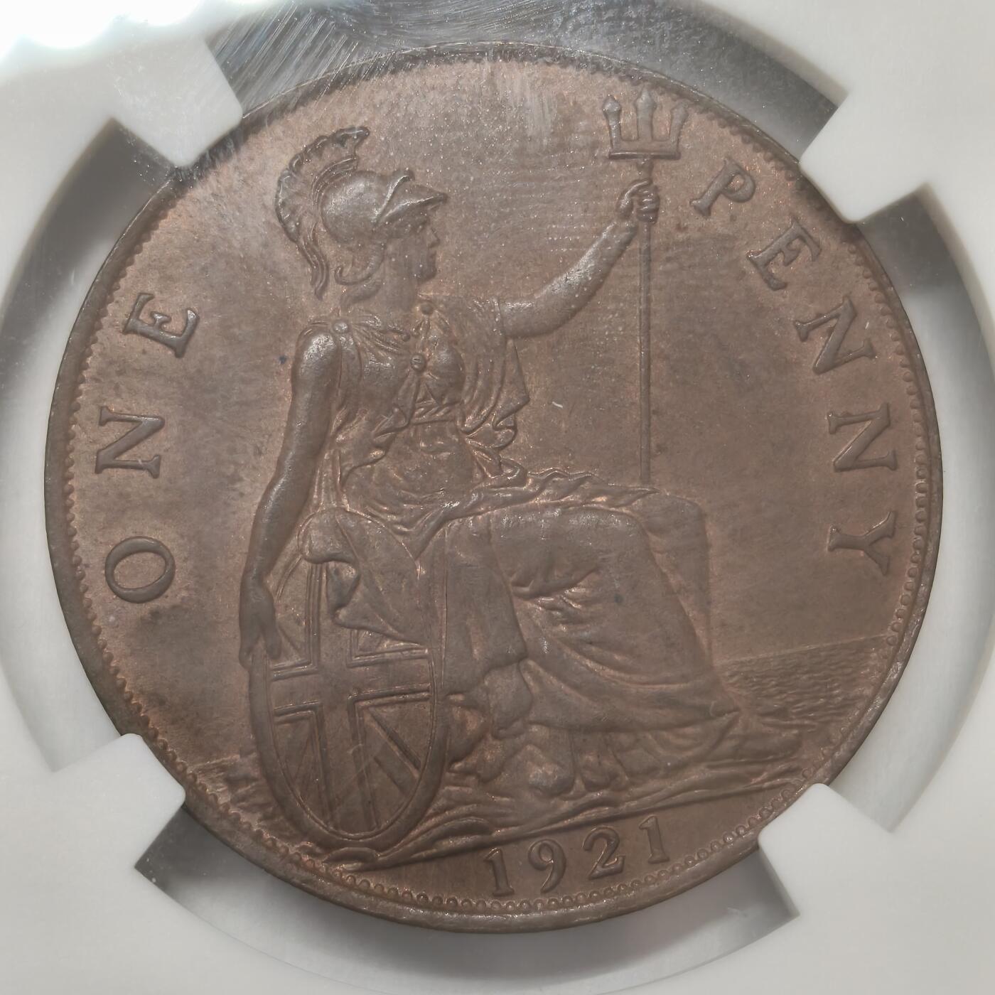 老蟹的宝藏🏴‍☠️ IV NGC MS62 英国乔治五世1912年1便士