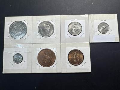 ❤️【币观天下】❤️ 第332期钱币拍卖- 2025.11.28周五晚上6点半场-长期征集拍品 - 新西兰65年7枚套币