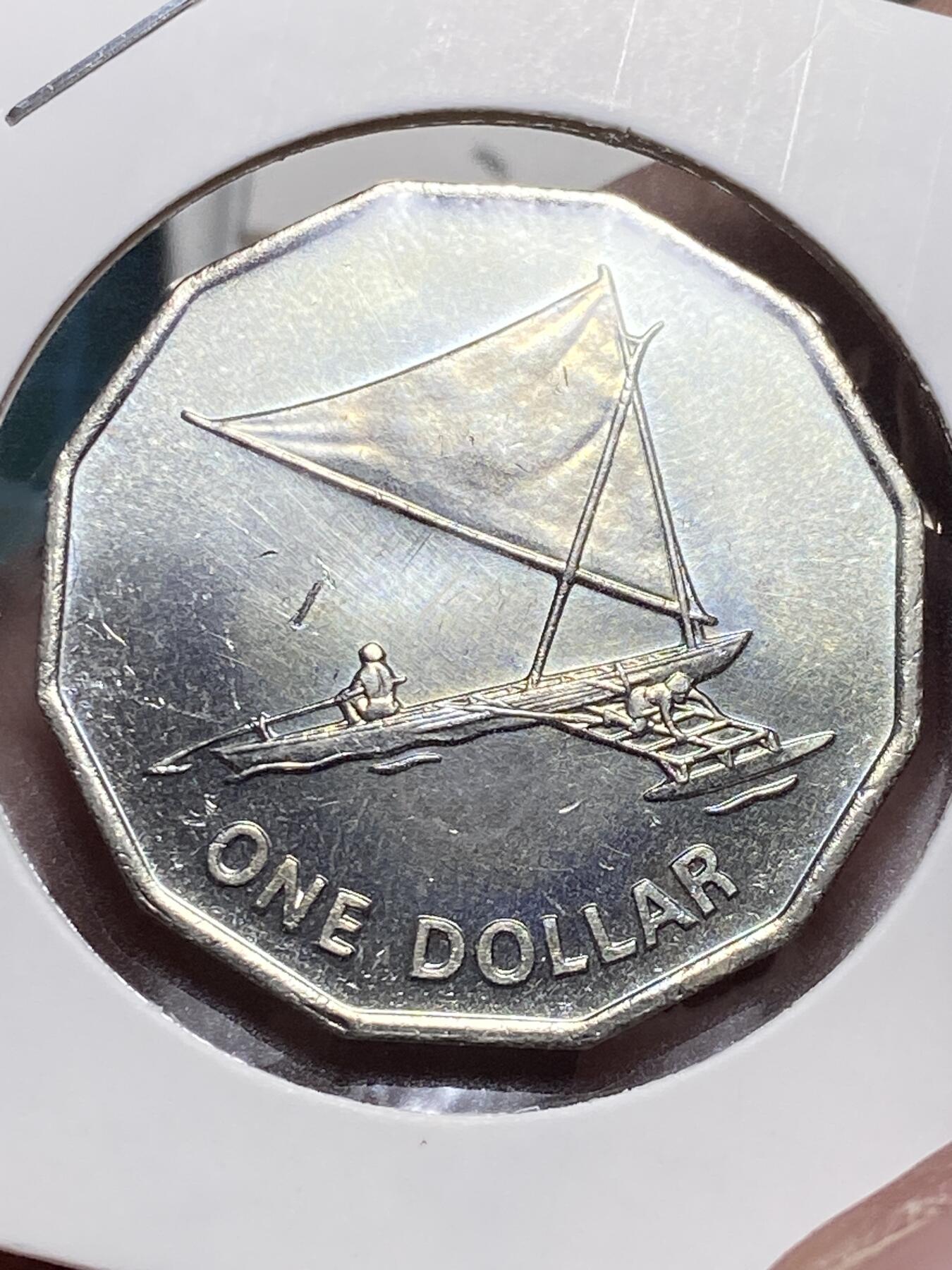 2025年第一百三十二场(总第一百五十八场）外国好品纸夹散币场(免佣金) 少见原光未流通–基里巴斯🇰🇮1979年1元