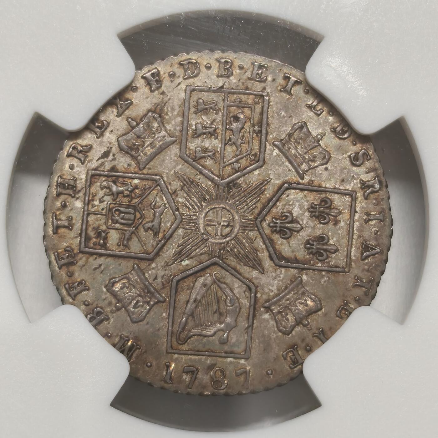 老蟹的宝藏🏴‍☠️ IV NGC MS62 英国乔治三世1787年6便士 with heart