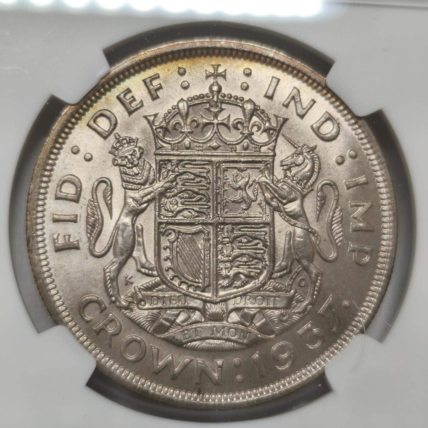 老蟹的宝藏🏴‍☠️ IV NGC MS61 英国1937年乔治六世克朗