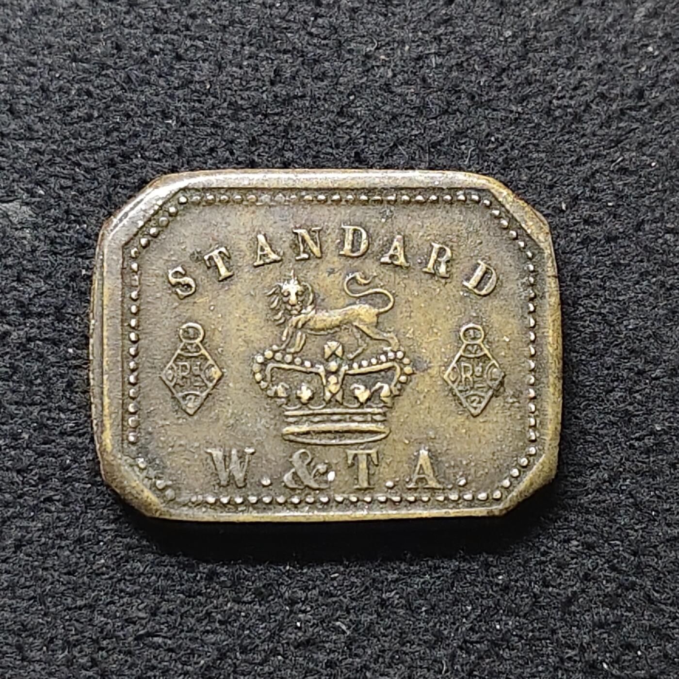 【全场包邮】纯粹捡漏拍480场（免费代拍第17场） 【杂件】英国W. & T.A.公司标准2德兰铜制铭牌