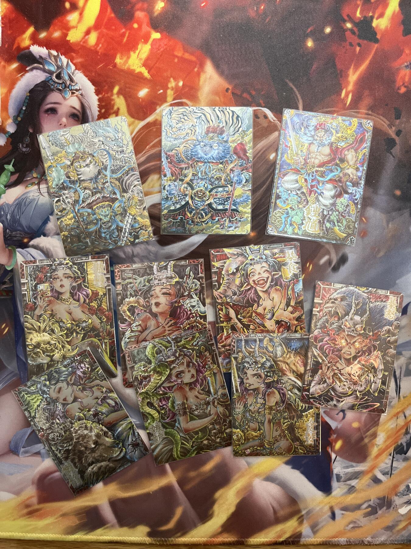 欢迎送拍、零成本上架，释放现金流，合理分配上拍卡品 【折光】李尊奇 一套10张 卡萃&七宗罪