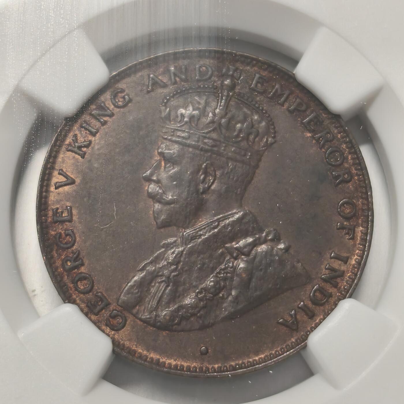 老蟹的宝藏🏴‍☠️ IV NGC AU58BN 香港乔治五世1926年1分-严评