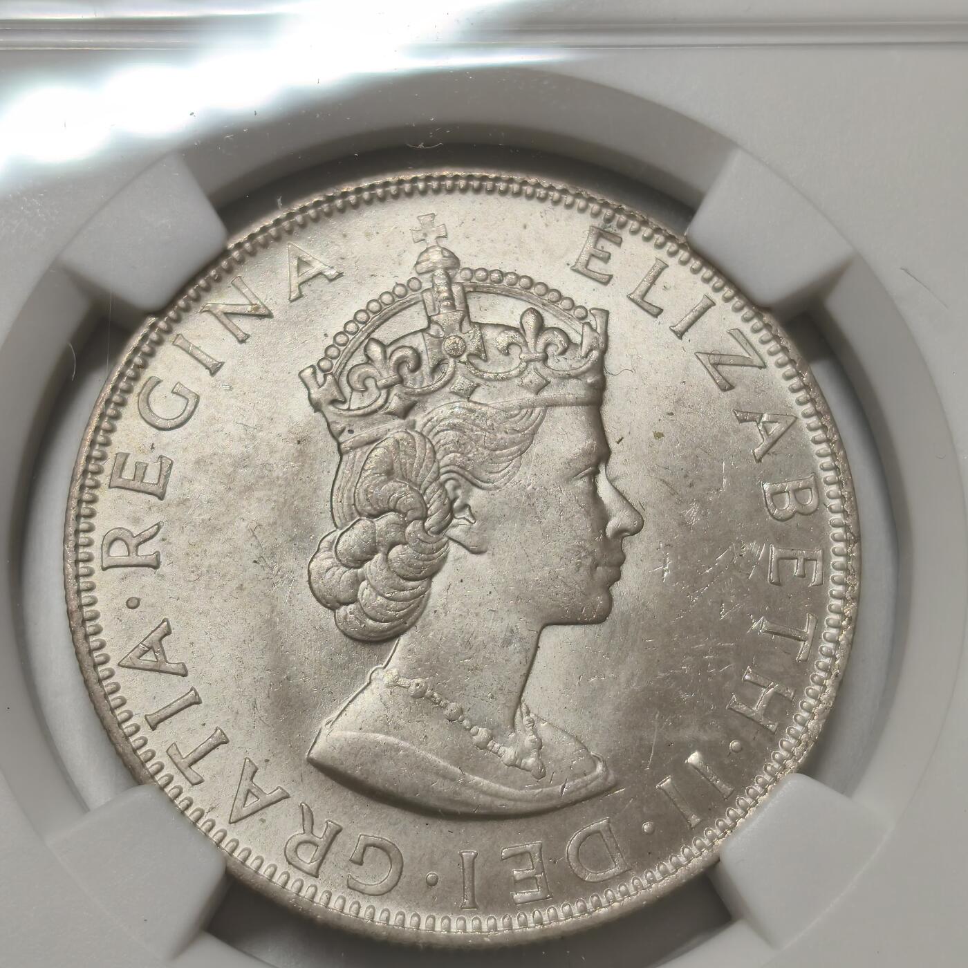 老蟹的宝藏🏴‍☠️ IV NGC MS64百慕大1964年1克朗银币