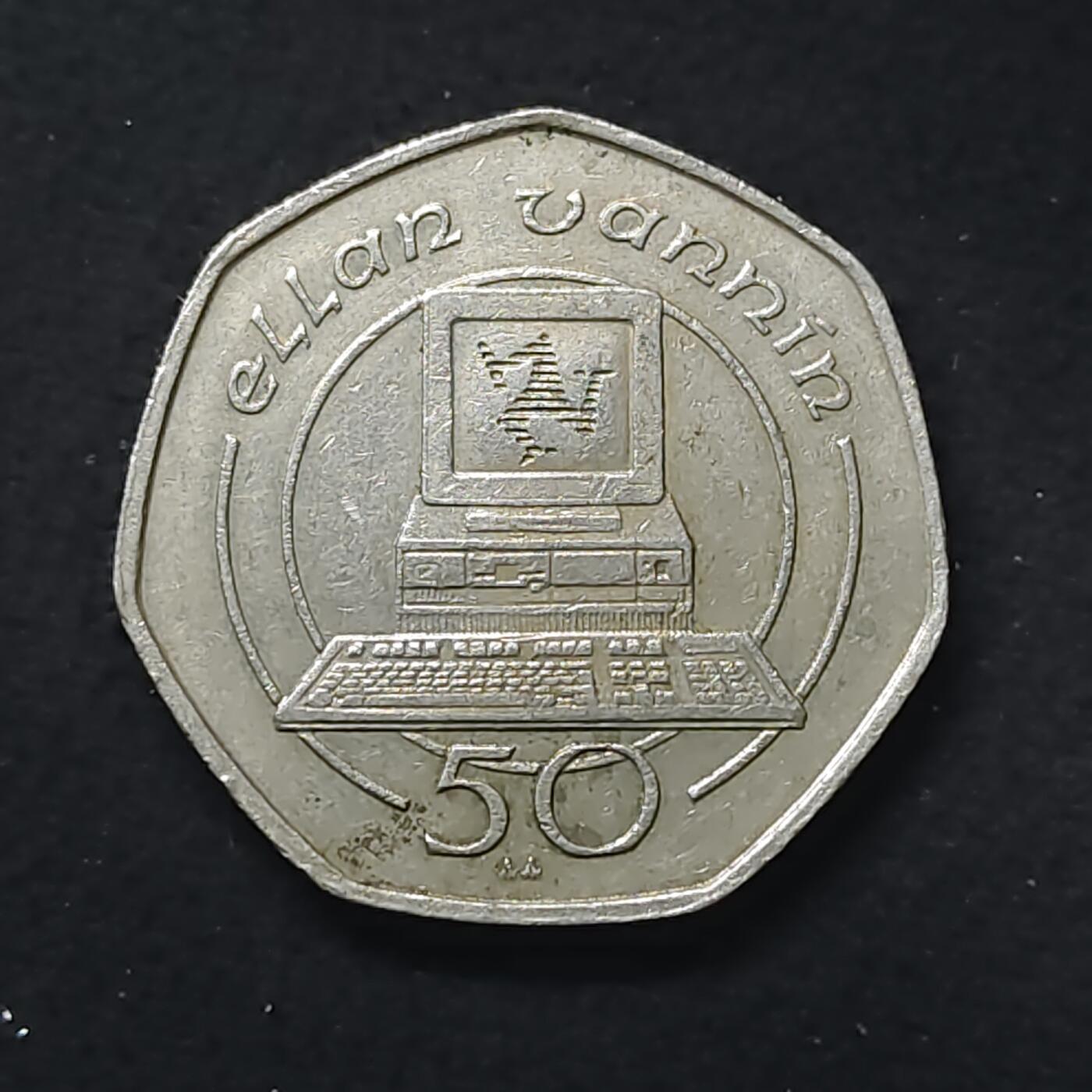 【全场包邮】纯粹捡漏拍480场（免费代拍第17场） 马恩岛1989年50便士