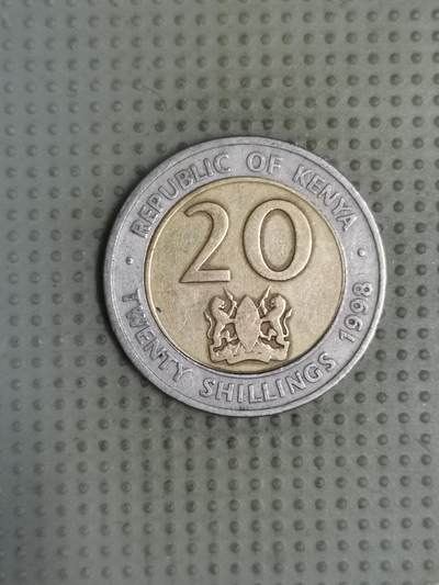2025年第124场各国散币拍卖（总第124场） - 肯尼亚1998年20先令