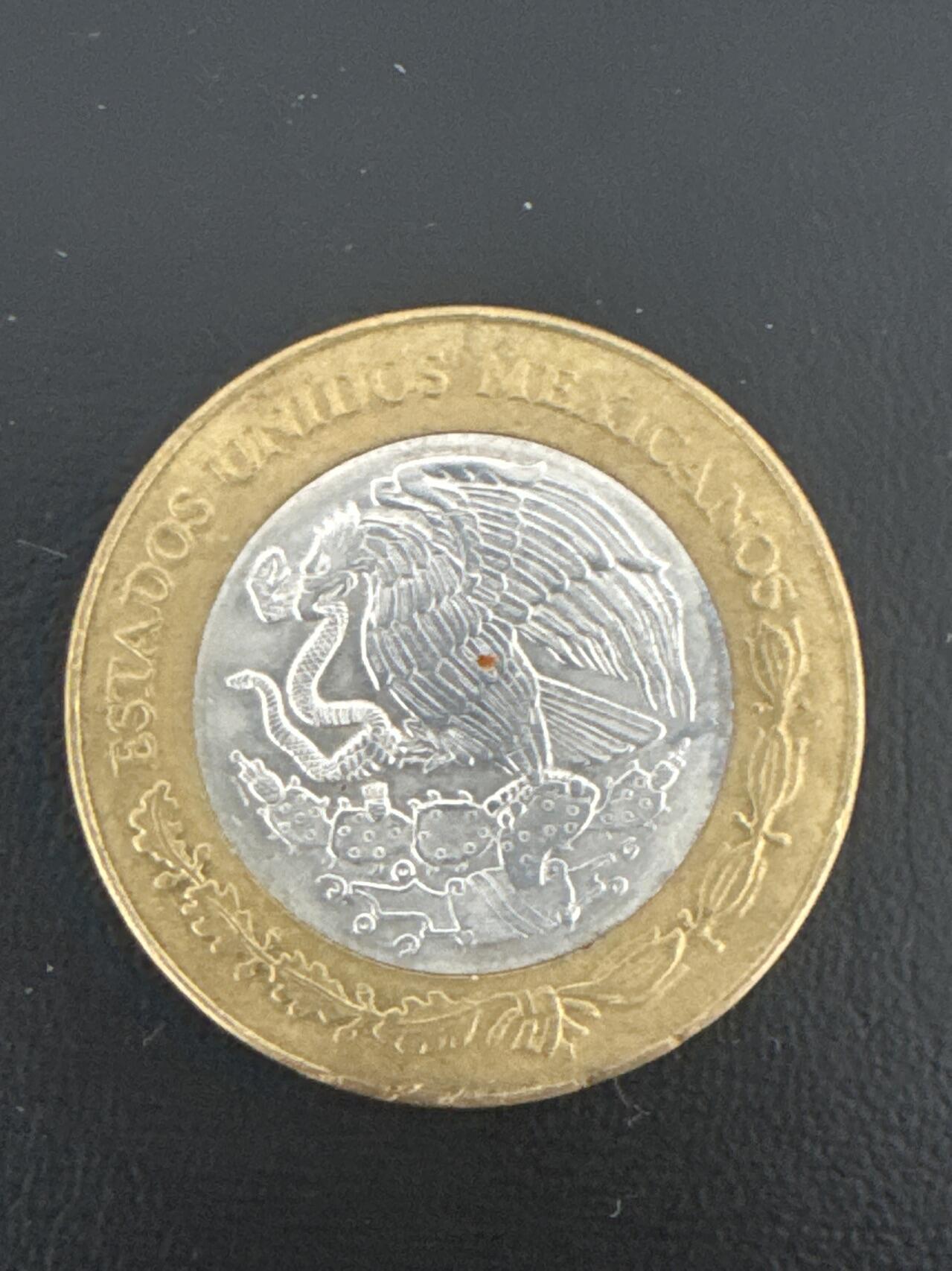 ❤️【币观天下】❤️ 第332期钱币拍卖- 2025.11.28周五晚上6点半场-长期征集拍品 墨西哥银芯纪念币一枚