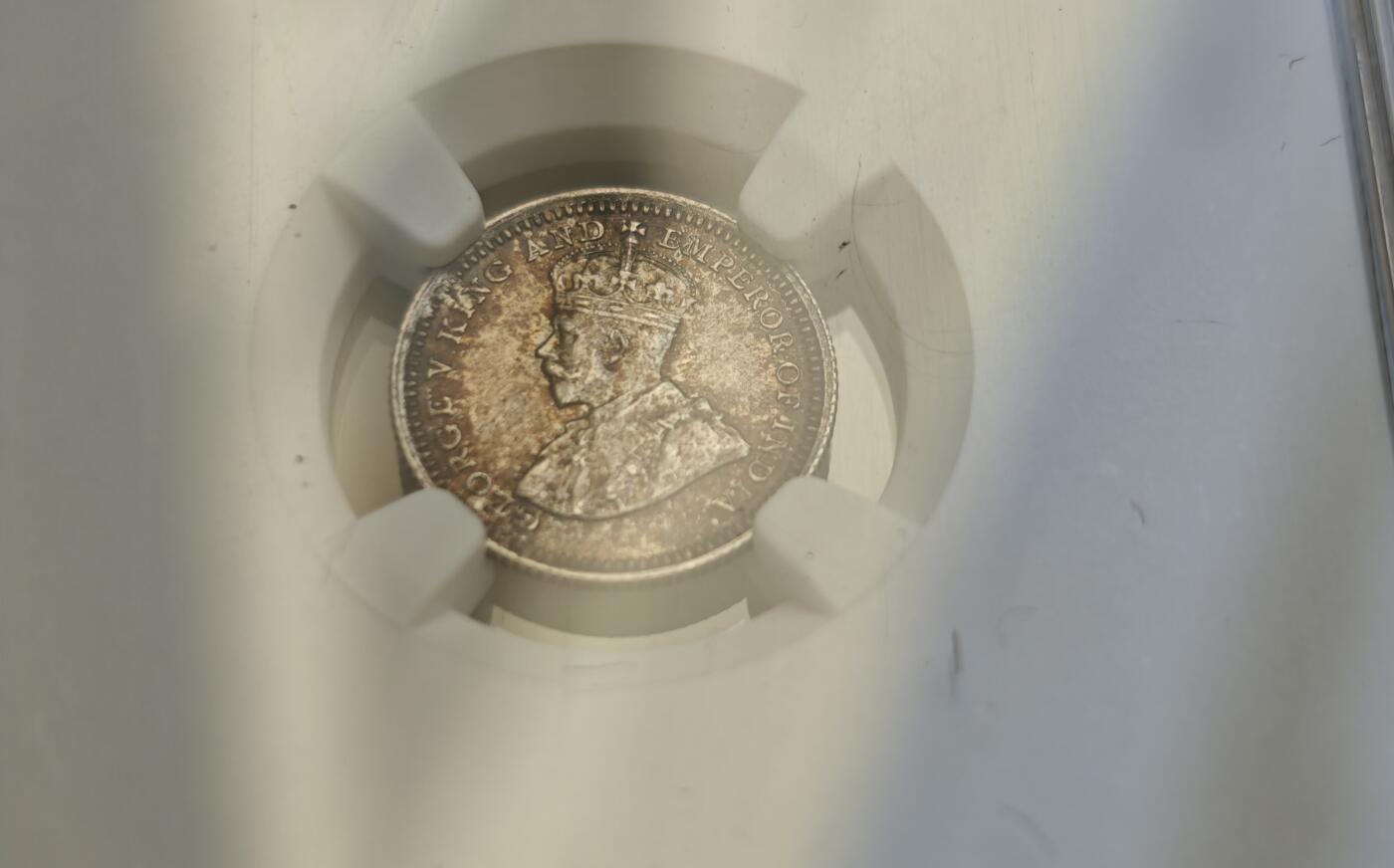 瓶子🏺第218期拍卖会  1932年香港五仙银币  NGC  MS65  高分好彩