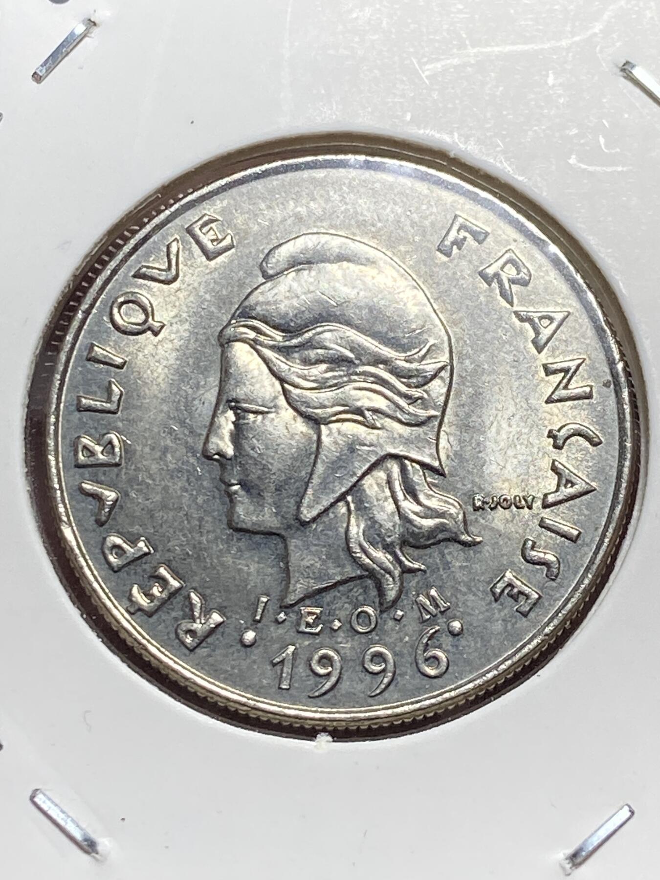 2025年第一百三十二场(总第一百五十八场）外国好品纸夹散币场(免佣金) 原光未流通–法属波利尼西亚🇵🇫1996年10法郎(第二套，Bee–蜜蜂标)