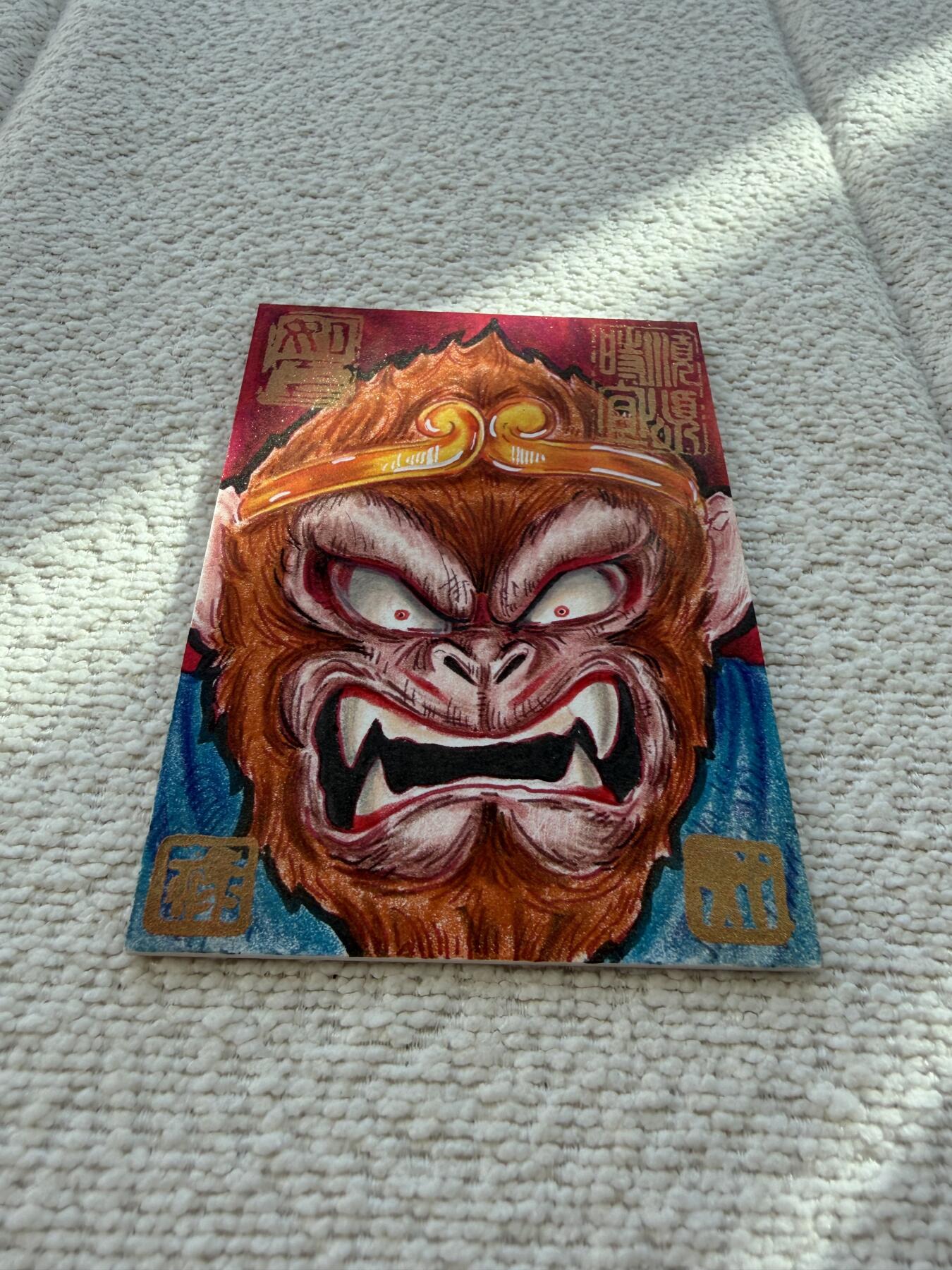 天玑星卡拍第143期《11.27周四截拍》持续收拍收评中 满赠卡需备注 【手绘卡】居子 孙悟空 手绘卡