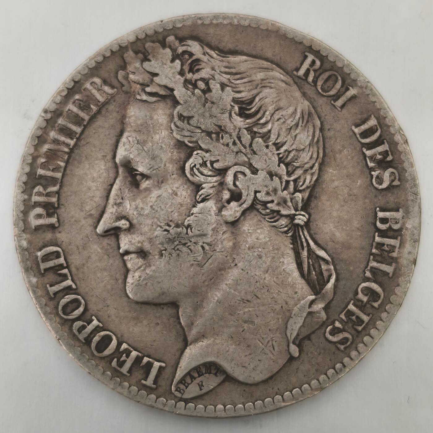 老蟹的宝藏🏴‍☠️ IV 比利时1833年5法郎银币