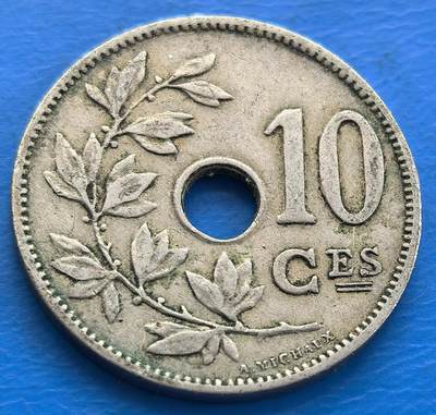 外国优质老铜币银币，周六九点倒数截拍，满百包邮，可寄存半年，喜欢朋友微信扫描二维码可直接参拍 - 比利时1904年