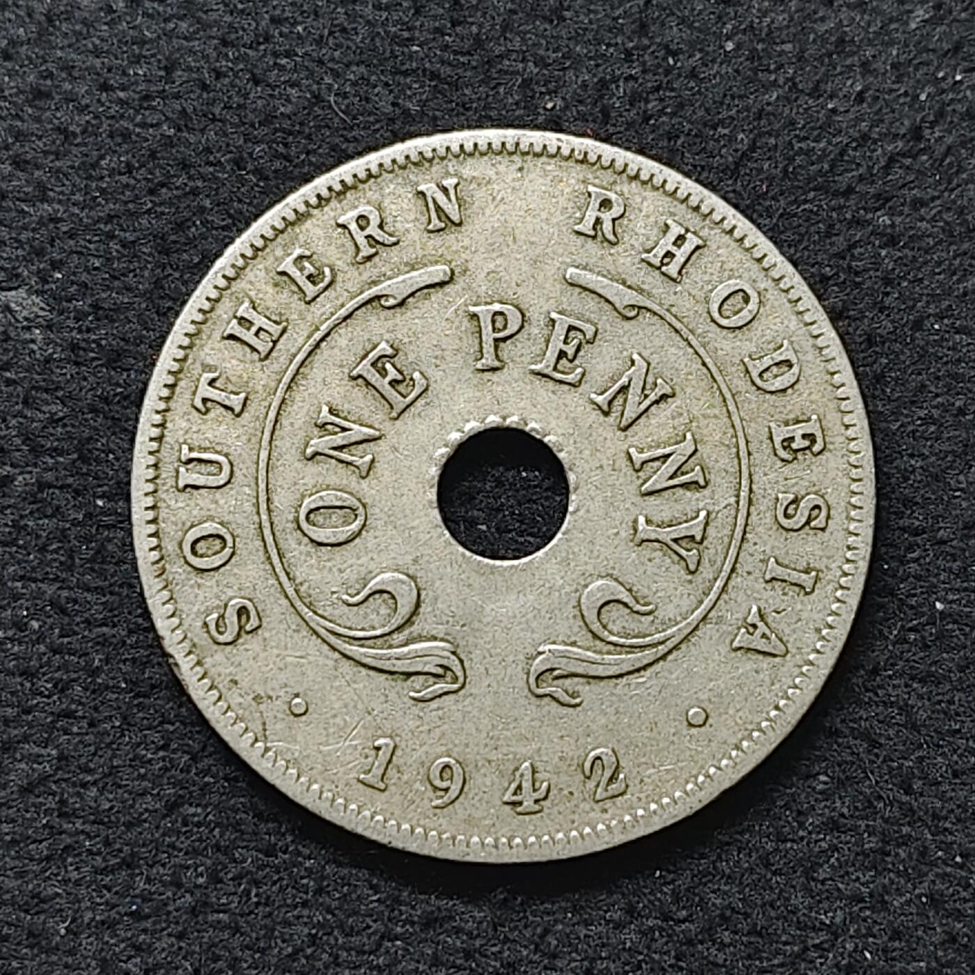 【全场包邮】纯粹捡漏拍480场（免费代拍第17场） 南罗德西亚1942年乔治六世1便士