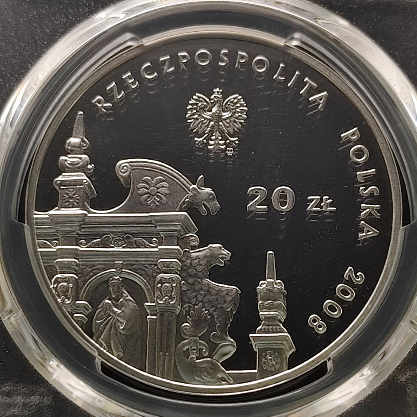 【全场包邮】纯粹捡漏拍481场（免费代拍第18场） 波兰2008年20兹洛提历史古城卡齐米日多尔尼精制纪念银币-PCGS PR69 DCAM