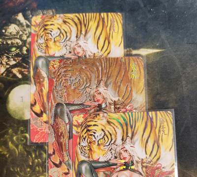 阳大大卡牌拍卖第84期（持续收拍品，周六晚上九点截拍，进群福利早知道） - 【裸卡】焱卡文化 黑暗王朝 寅虎 炫彩+粗闪+钻闪三工艺