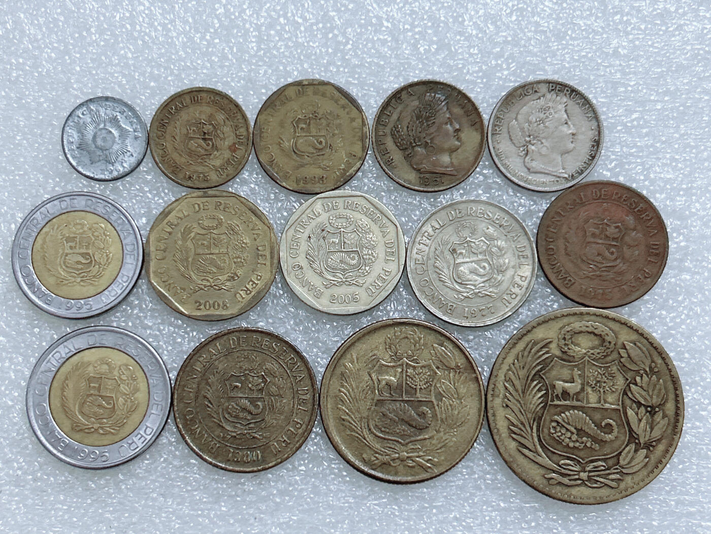 第一海外回流一元起拍收藏 散集专场  第272期 秘鲁硬币 14枚 无重复