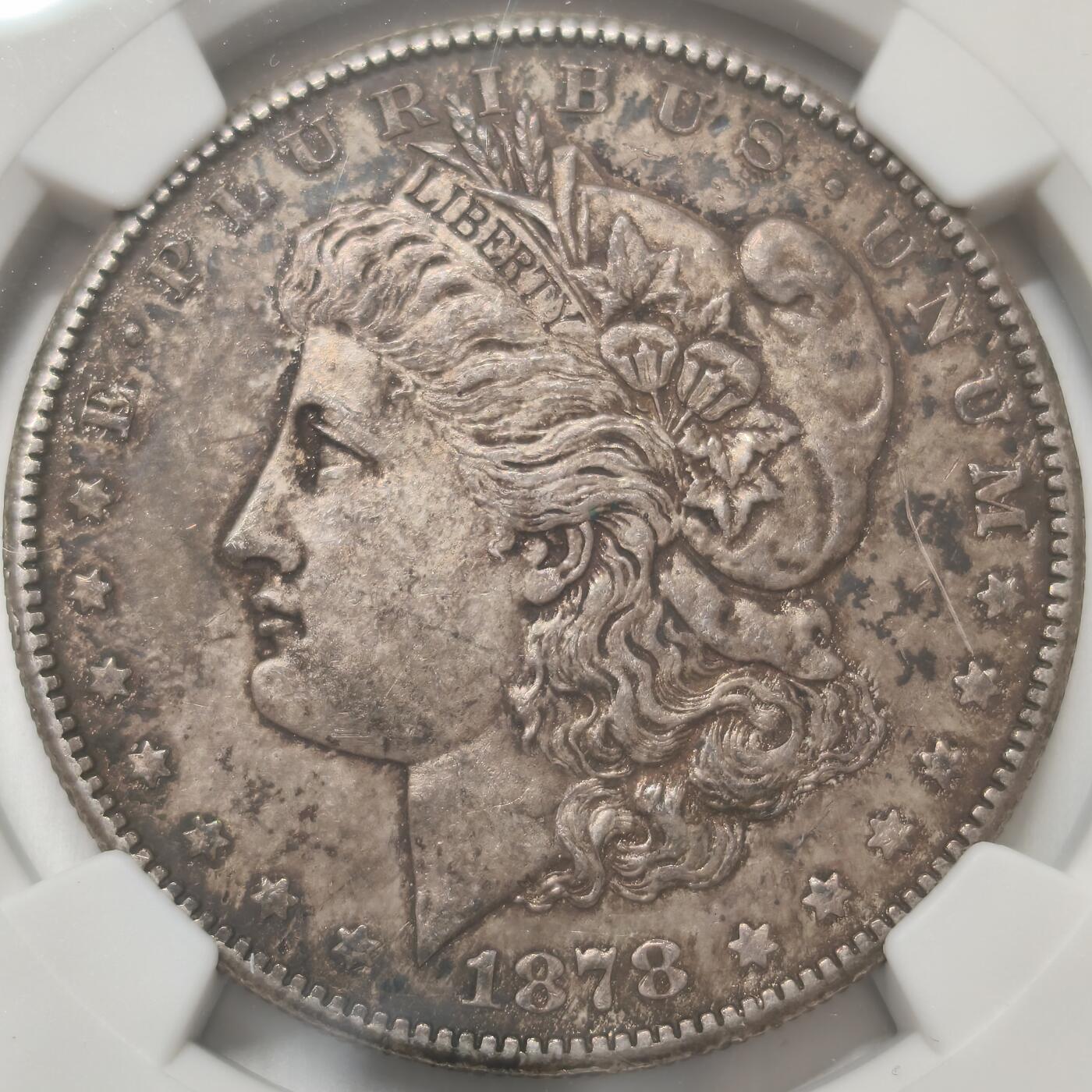 老蟹的宝藏🏴‍☠️ IV NGC UNCD 美国1878年S 摩根1元银币