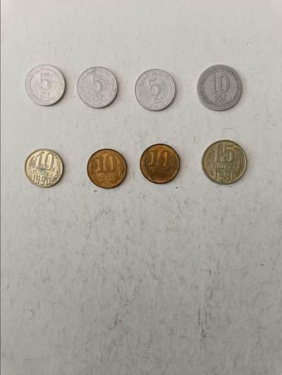 【20251128】非全新纸币第308场 - 朝鲜和俄罗斯硬币，共8枚