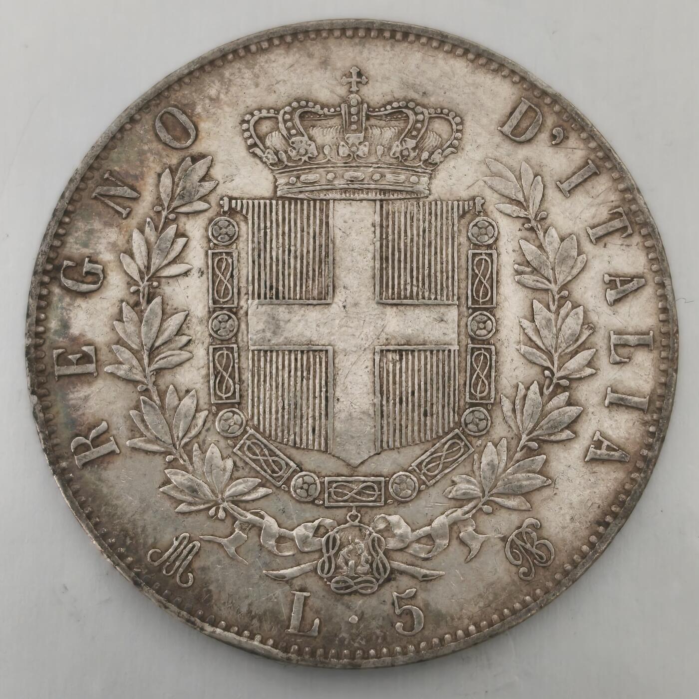 老蟹的宝藏🏴‍☠️ IV 意大利1871年5里拉银币