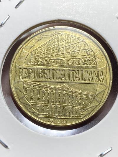 2025年第一百三十二场(总第一百五十八场）外国好品纸夹散币场(免佣金) - 意大利🇮🇹1996年200里拉(金融海关学院成立100周年纪念币)