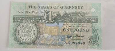 天和轩精品钱币第61场 - 格恩西1镑豹子999