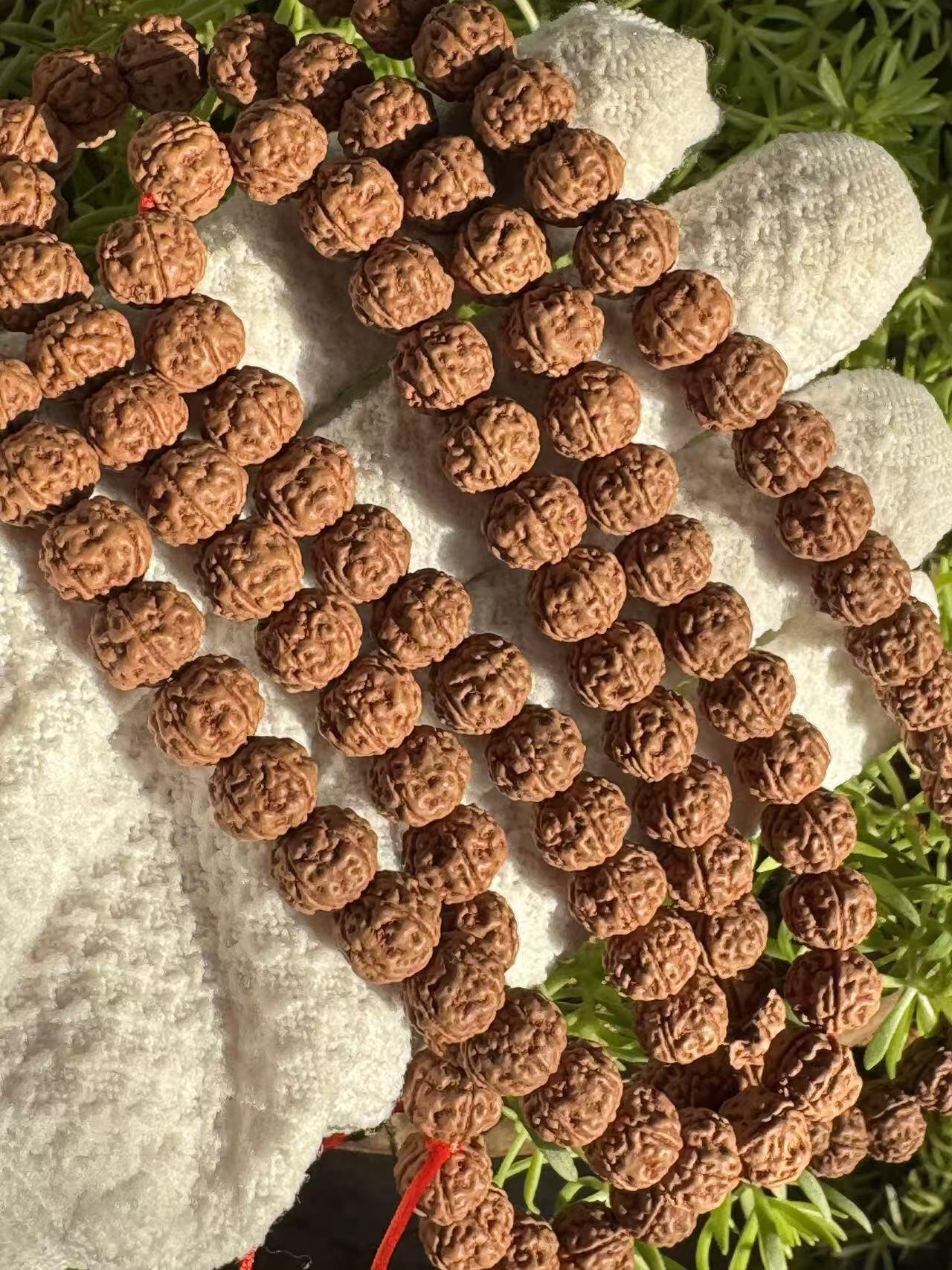 零元拍：超肉红皮屠龙梅花矮桩小金刚108/10MM 长串