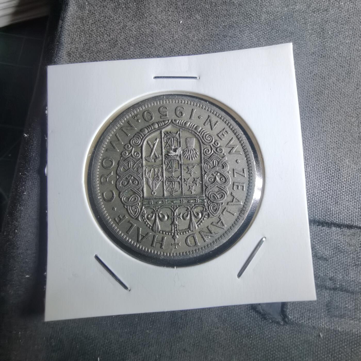 沼泽如烟--第914场 新西兰1950年半克朗