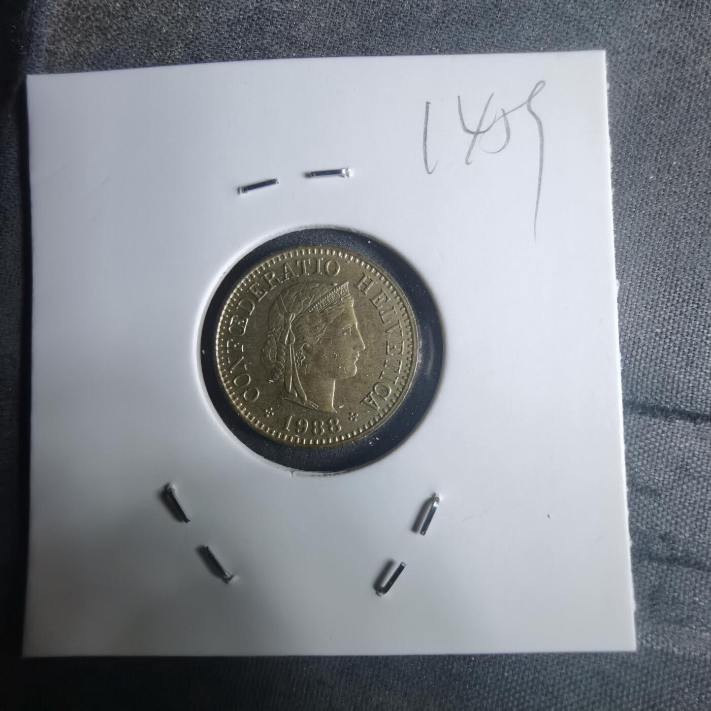 沼泽如烟--第914场 瑞士1988年五分