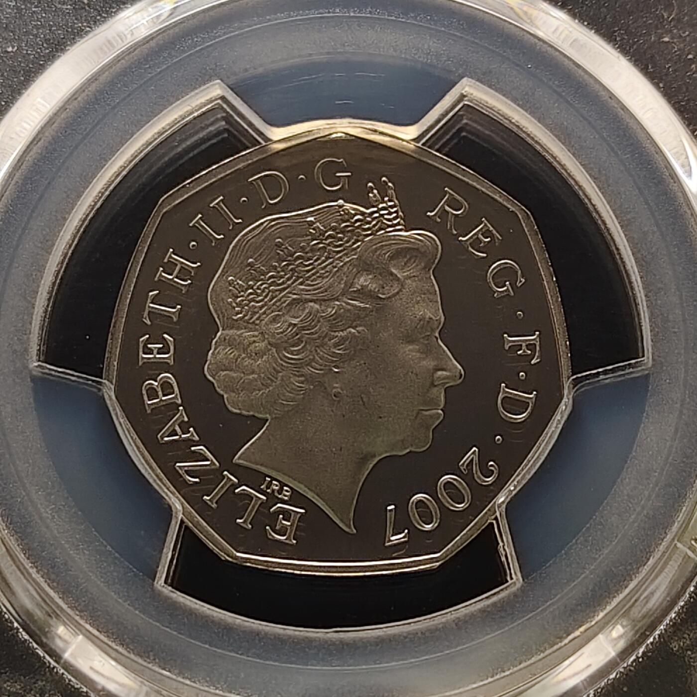 【全场包邮】纯粹捡漏拍481场（免费代拍第18场） 英国2007年50便士童子军百年精制纪念币-PCGS PR69 DCAM