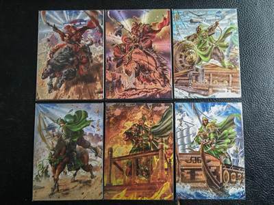 阳大大卡牌拍卖第84期（持续收拍品，周六晚上九点截拍，进群福利早知道） - 【粗闪套】卡德曼 烈影柔情 四大都督 大西几  魏延+颜良+程普+丁奉+韩当+蒋钦 一套6张