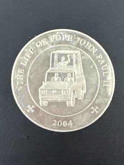 ❤️【币观天下】❤️ 第332期钱币拍卖- 2025.11.28周五晚上6点半场-长期征集拍品 - 索马里教皇访问25先令镍质纪念币