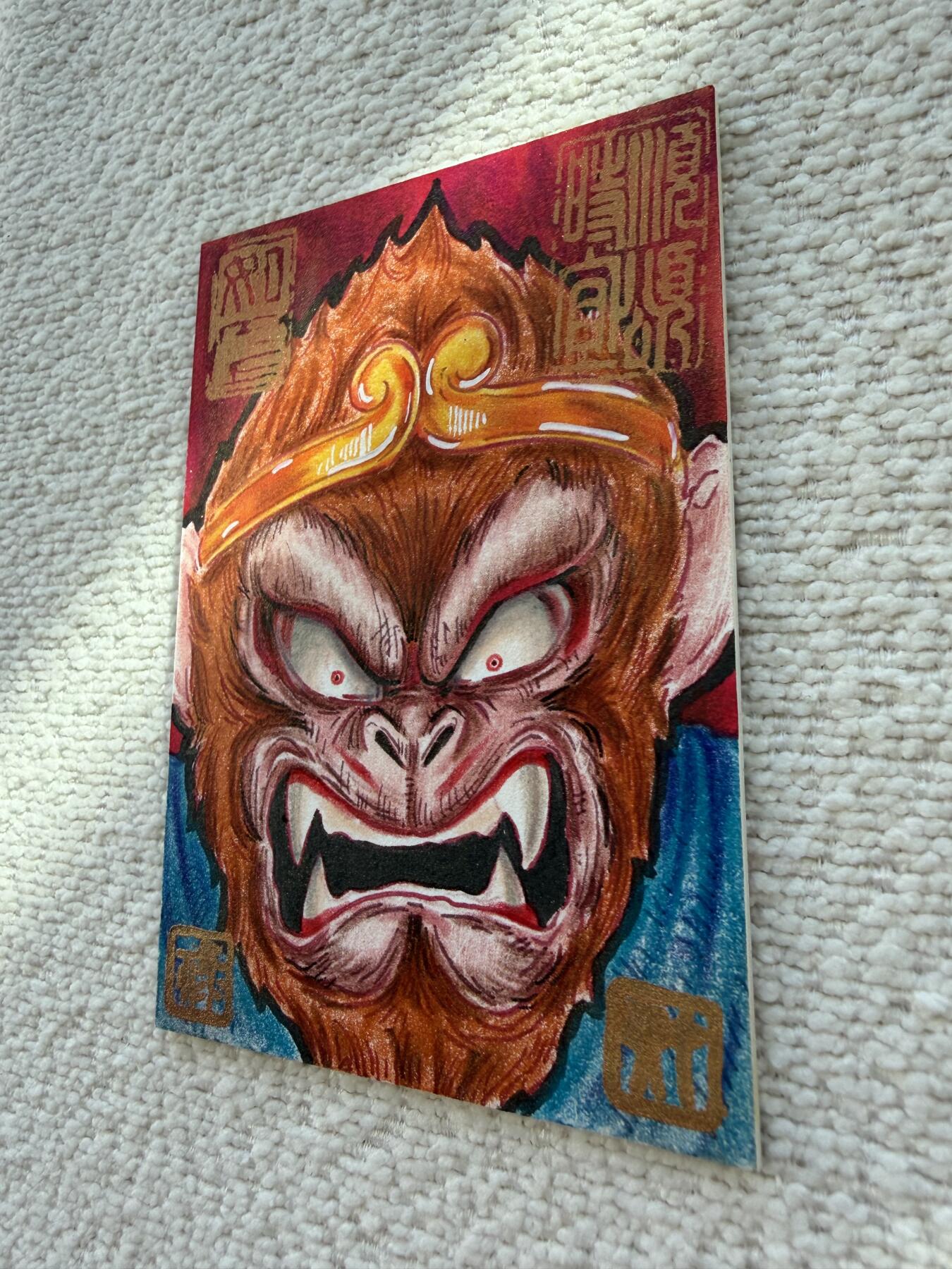 天玑星卡拍第143期《11.27周四截拍》持续收拍收评中 满赠卡需备注 【手绘卡】居子 孙悟空 手绘卡