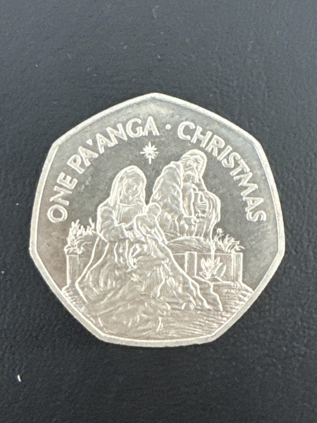 ❤️【币观天下】❤️ 第332期钱币拍卖- 2025.11.28周五晚上6点半场-长期征集拍品 汤加圣诞1988年1潘加镍质纪念币